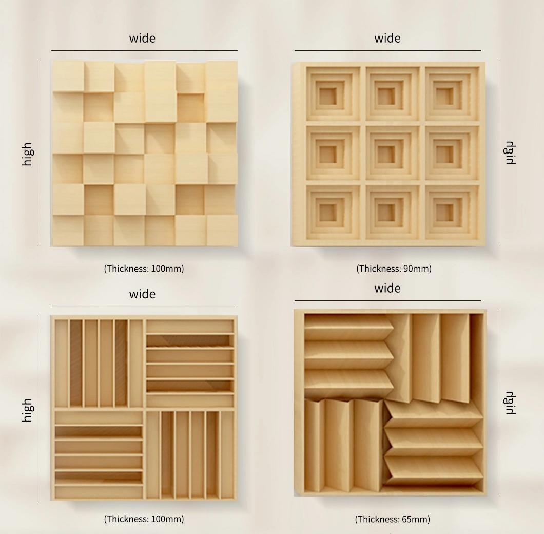 工作室处理面板木制真实声音声学 W