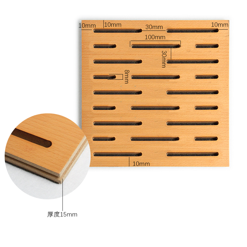 吸音板 天花板和墙壁用木质吸音板