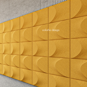Art3d 10 pack Yellow 11.81''x11.81'' Acoustic Wall Panels for Stylish Interior Design