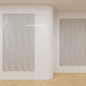 Acoustic Waves Quadrate Wall Panels for Sound Dampening and Aesthetic Enhancement