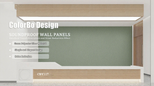 CBY117 Acoustic Wall Panels for Noise Reduction, PET Soundproofing