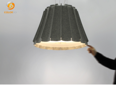 PET-LPD-009L 毛毡灯罩 易于安装 新设计 使用 PET 吸音板