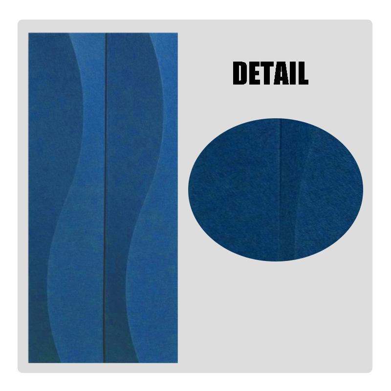 Acoustic Waves Quadrate Wall Panels for Sound Dampening and Aesthetic Enhancement