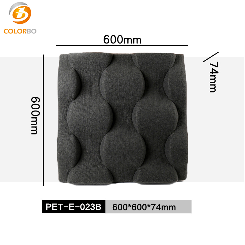 3D装饰性聚酯纤维吸音板墙板